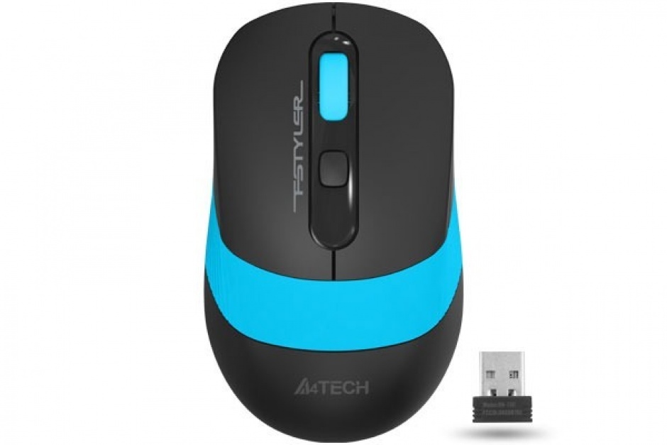 Imagine Mouse wireless Gaming optic A4Tech Fstyler Negru/Albastru, FG10 Blue
